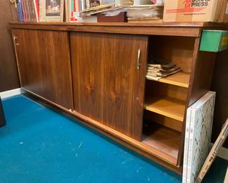 Walnut credenza