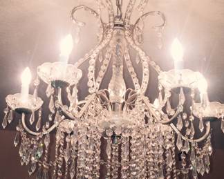 Chandelier w/Swarovski crystals