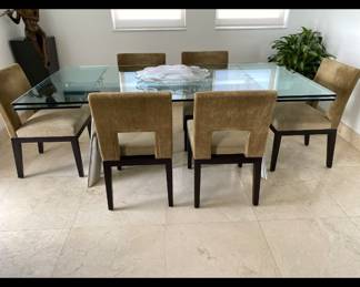 Holly Hunt 8pc Chair Set by Christian Liaigre (not table) located in Naples
