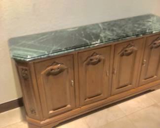 Vintage Marble-top console