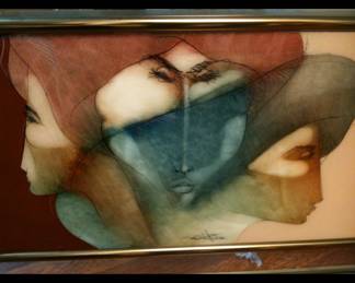 Original vintage signed artwork