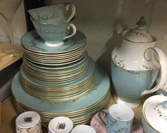 Porcelain China Set Signed 1/2 price Includes Tea/Coffee Pot