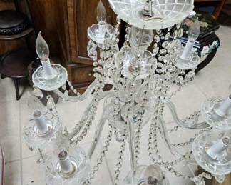 Vintage Chandelier w/crystals