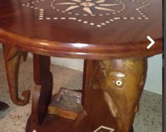 Unique 3 Elephant African table