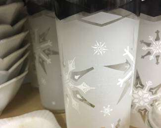 Vintage tall glassware
