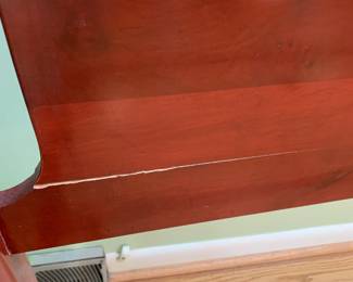 #1 King Wood Headboard w/Hollywood Frame (has crack as is) $75.00