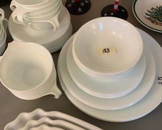 #168 White Corelle Set of 53 pcs Dishes $25.00