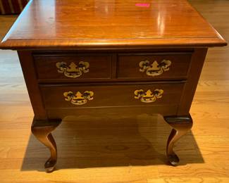 #63 Pennsylvania House Side Table w/2 drawers (as is finish) - 24x16x24 $75.00