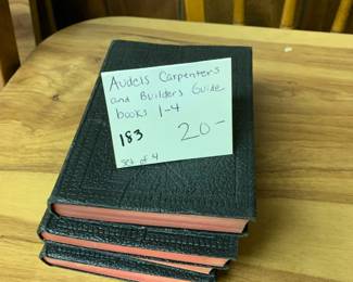 #183 Audels Carpenters and Builders Guide Books 1-4 $20.00