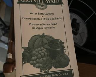 #110 Black & White New in Box Granite Wear Water bath Canning Pot $30.00