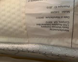 #3 Black Wood Bedframe Queen $175.00
#4 Queen Sealy Mattress/Box springs $100.00