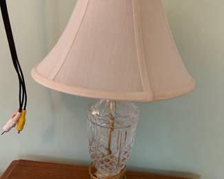 #17 Crystal Lamp w/Shade - 17" Tall $30.00