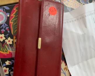 #98 Red Coach Wallet $25.00