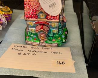 #160 Radko New Home House Christmas Ornament $25.00