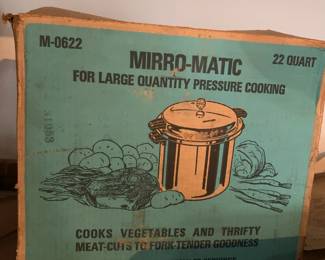 #111 Mirro-Matic Pressure Cooker 22 quarts $25.00