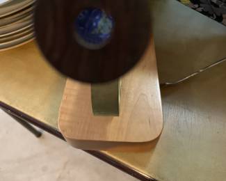 #103 Large Wood Base w/Automatic Kaleidoscope (winds up) $30.00