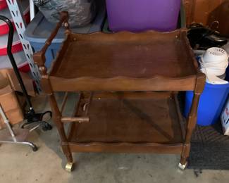 #92 Wood Tea Cart - 18x25x25 $40.00