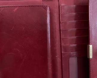 #98 Red Coach Wallet $25.00