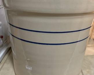 #113 Crock Churn - Martinez pottery - 10x11 $30.00