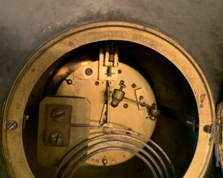 #41 Marble Key-winding Mantle Clock - 9x5.5x11.5 (no key) $125.00