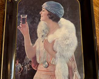 Vintage Coca Cola metal serving tray