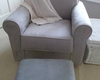 chair and glider footstool