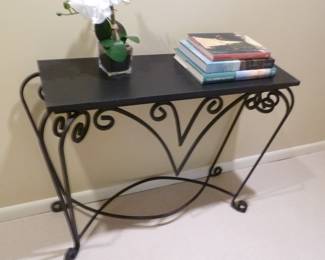 metal side table