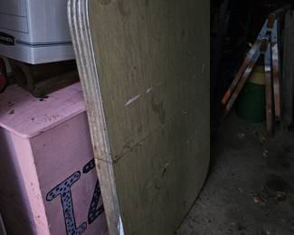 Vintage metal edge table