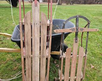 Vintage sleds, $40 Lg, $30 Sm