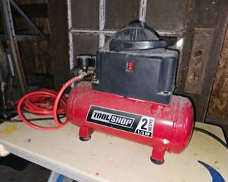 $25 Tool shop 1/3 HP  2 gallon Air compressor