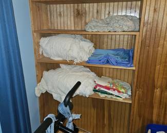 Chenille Bedspreads, Bins of sewing material