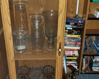 Media Cabinet 
Blue Ray's
DVDs
VHS