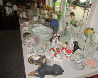 FOS table full of glass, and more