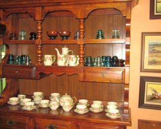 FOS more desert rose in china cabinet