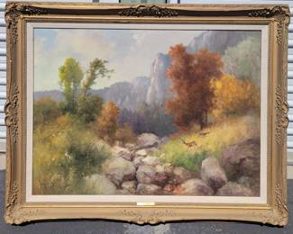 Lazlo Neogrady. Large oil on canvas.