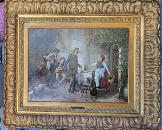 Joseph Sperl 19th Century German Genre painting. 