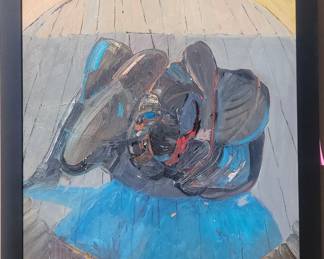 Jan Stussy 40" x 30" oil on masonite. There are 3 by Stussy!