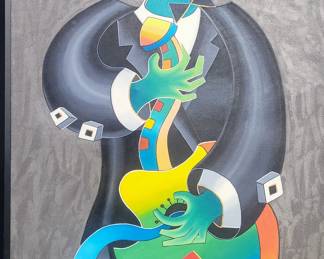 Emilio Emiliovich Cuban artist. Large Oil on canvas. There are quite a few of these!