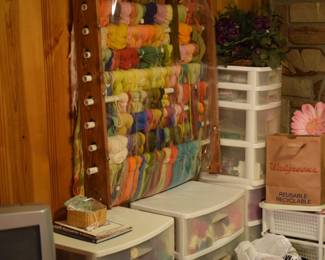 Rack With Yarn