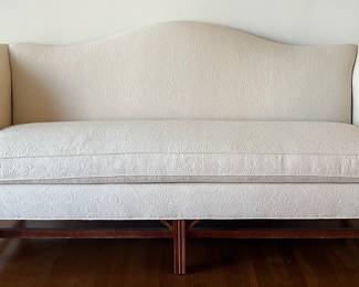 Etan Allen Chippendale Style Camelback Sofa
