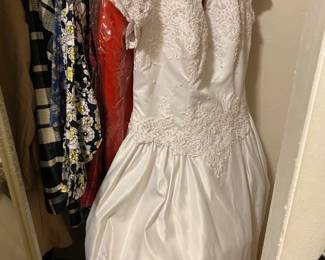 wedding dress- larger size, very nice, designer