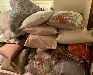 TONS of pillows