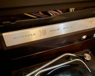 Antique Awesome MCM Record Player console table- can be used as a SWEET tv stand.