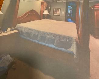 awesome bedroom set, super high quality. disassembled for transport.