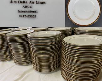 Delta Air Lines ABCO Intl. 0442-03863 Fine China -1st Class Dishes 
7-1/2” Salad/Snack/Bread/Sandwich Plates
299 Available 