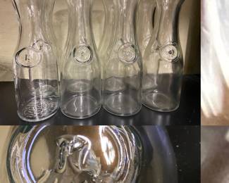 At Least eight -11” Glass Wine Carafe‘s
1Litre
