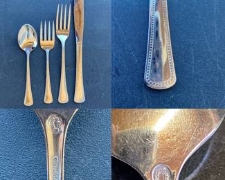4 Pc Place Setting-Rogers 1881 Oneida Stainless Flatware-Couple Hundred Pieces Available 