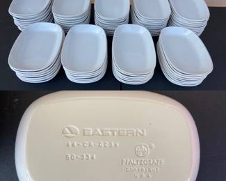 Lot of 168 Pfaltzgraff USA 5G-334 White Dish made for Eastern Airlines
Snack Plates 