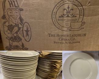 The Homer Laughlin China Co. Ivory Dinner Plates-53 Available 