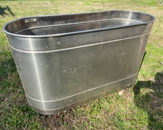 Rolling Stainless Large Bin-make your own Sports Ice Bath Jacuzzi 